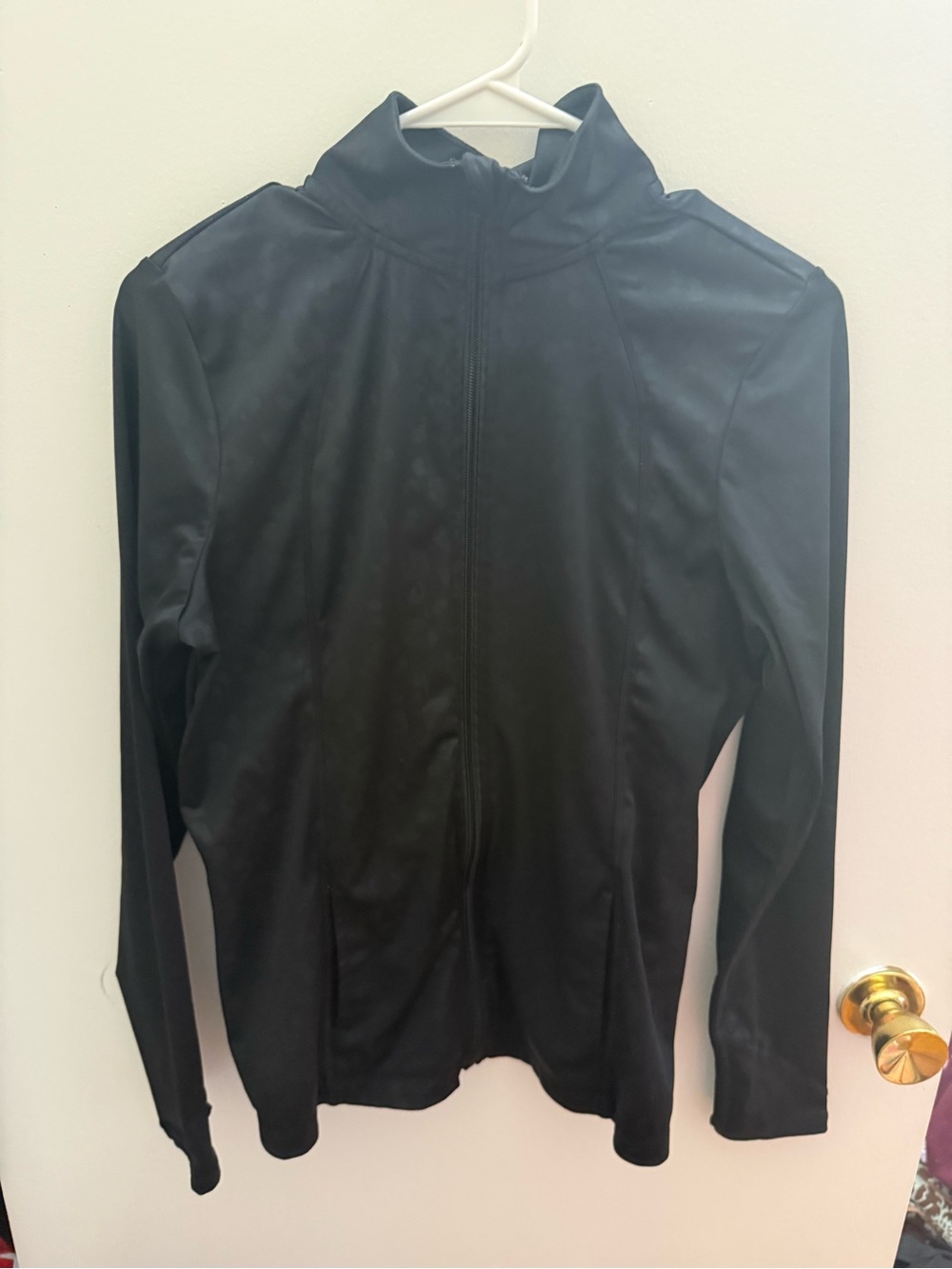 Black Full-Zip Athletic Jacket